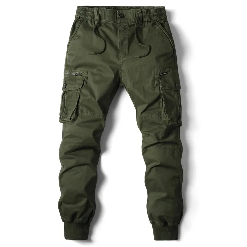 Rugzakj - Cargo Broek Heren – Comfortabele Outdoor Broek met Zakken, Elastische Taille