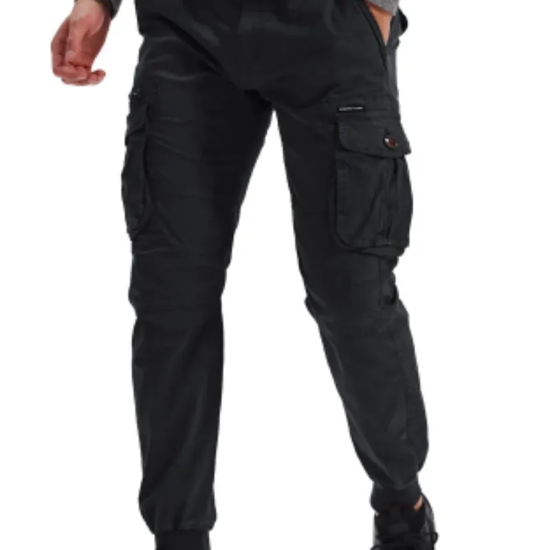 Rugzakj - Cargo Broek Heren – Comfortabele Outdoor Broek met Zakken, Elastische Taille