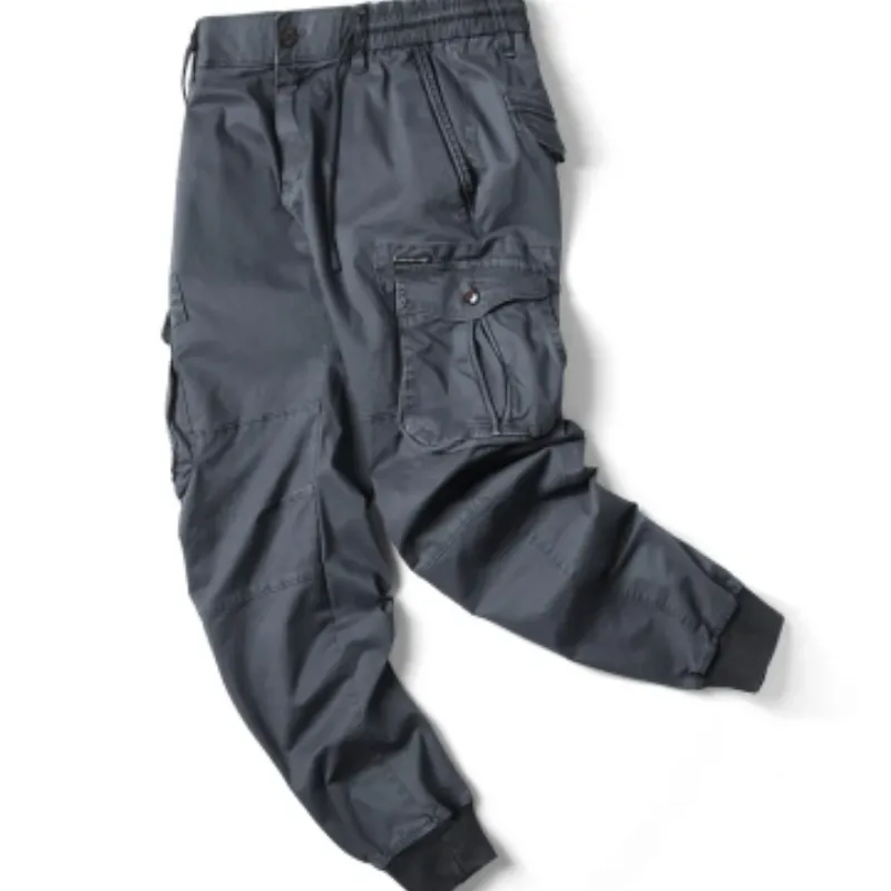 Rugzakj - Cargo Broek Heren – Comfortabele Outdoor Broek met Zakken, Elastische Taille