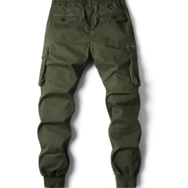 Rugzakj - Cargo Broek Heren – Comfortabele Outdoor Broek met Zakken, Elastische Taille