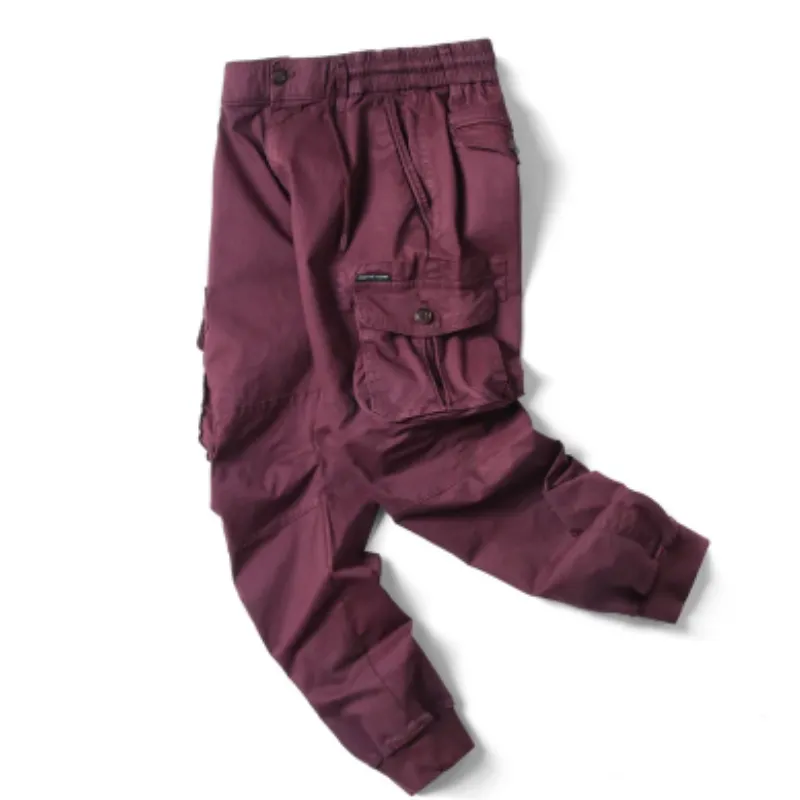 Rugzakj - Cargo Broek Heren – Comfortabele Outdoor Broek met Zakken, Elastische Taille