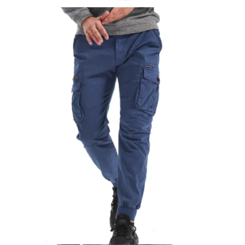 Rugzakj - Cargo Broek Heren – Comfortabele Outdoor Broek met Zakken, Elastische Taille