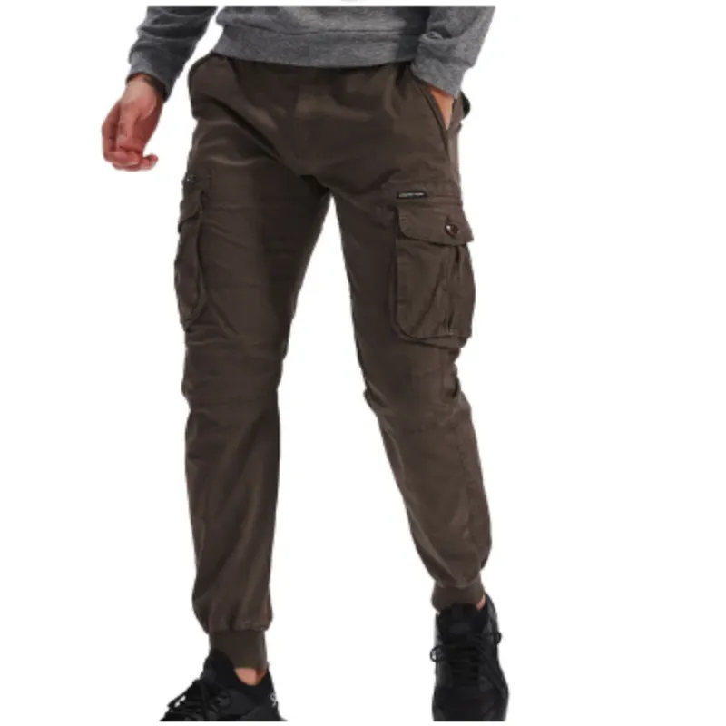 Rugzakj - Cargo Broek Heren – Comfortabele Outdoor Broek met Zakken, Elastische Taille