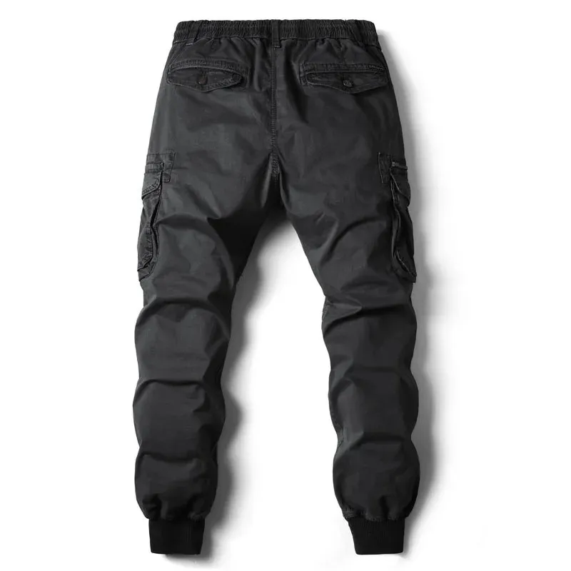 Rugzakj - Cargo Broek Heren – Comfortabele Outdoor Broek met Zakken, Elastische Taille