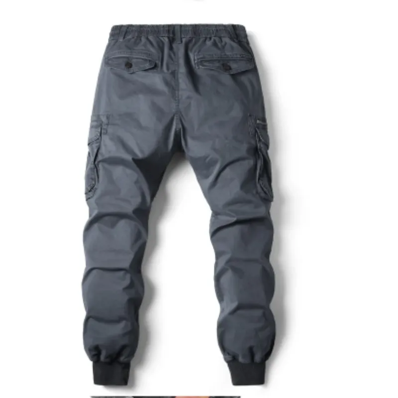 Rugzakj - Cargo Broek Heren – Comfortabele Outdoor Broek met Zakken, Elastische Taille