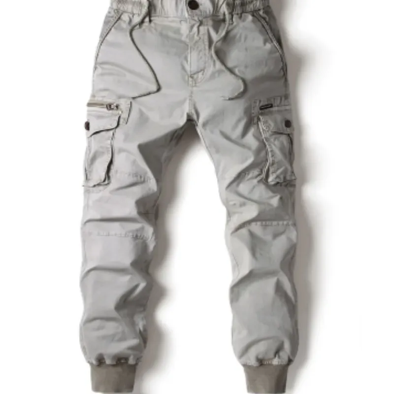 Rugzakj - Cargo Broek Heren – Comfortabele Outdoor Broek met Zakken, Elastische Taille