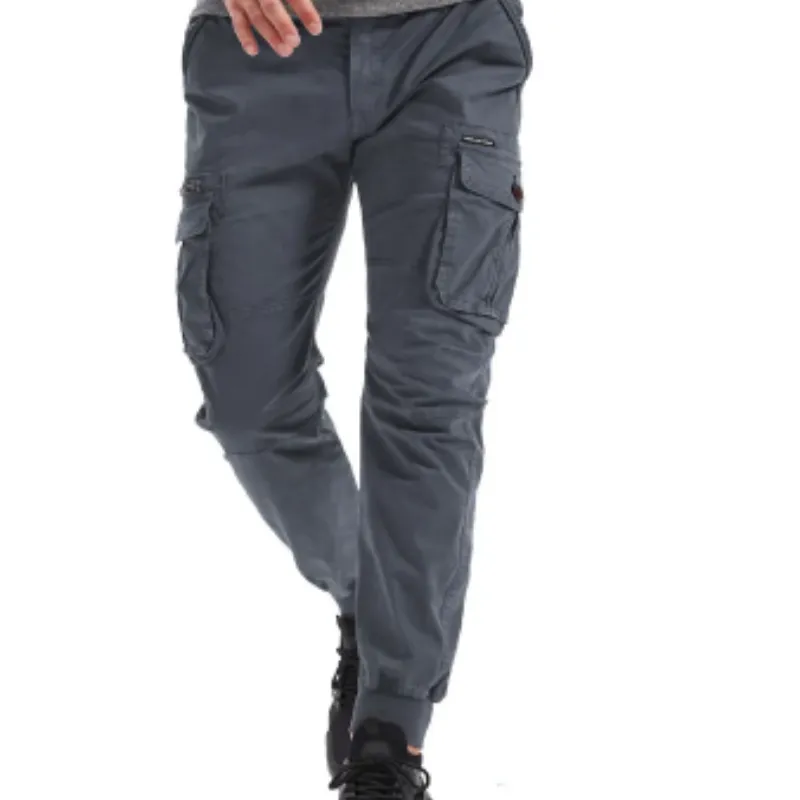 Rugzakj - Cargo Broek Heren – Comfortabele Outdoor Broek met Zakken, Elastische Taille