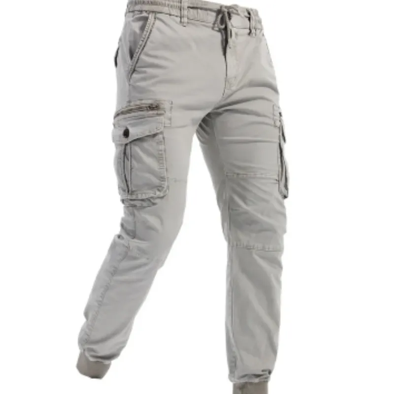 Rugzakj - Cargo Broek Heren – Comfortabele Outdoor Broek met Zakken, Elastische Taille