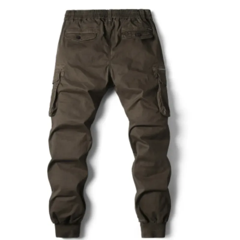Rugzakj - Cargo Broek Heren – Comfortabele Outdoor Broek met Zakken, Elastische Taille