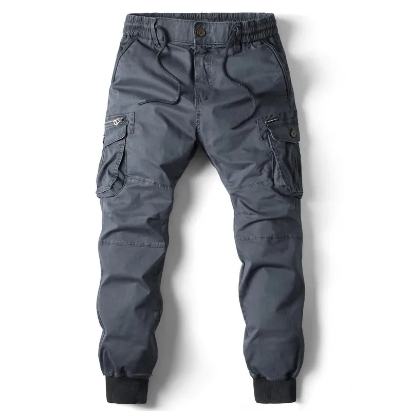 Rugzakj - Cargo Broek Heren – Comfortabele Outdoor Broek met Zakken, Elastische Taille