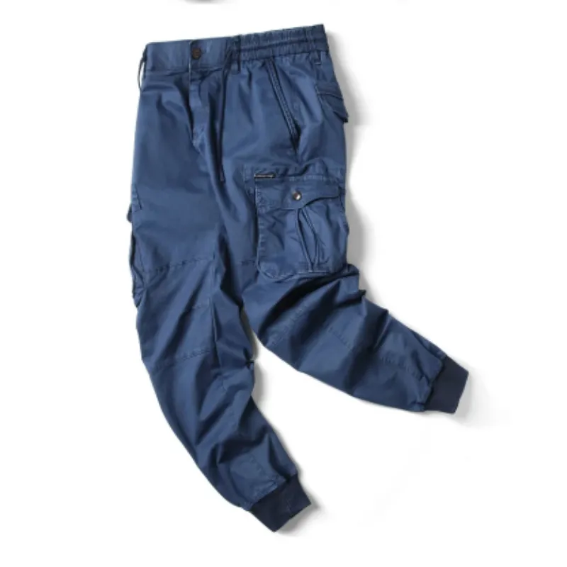 Rugzakj - Cargo Broek Heren – Comfortabele Outdoor Broek met Zakken, Elastische Taille
