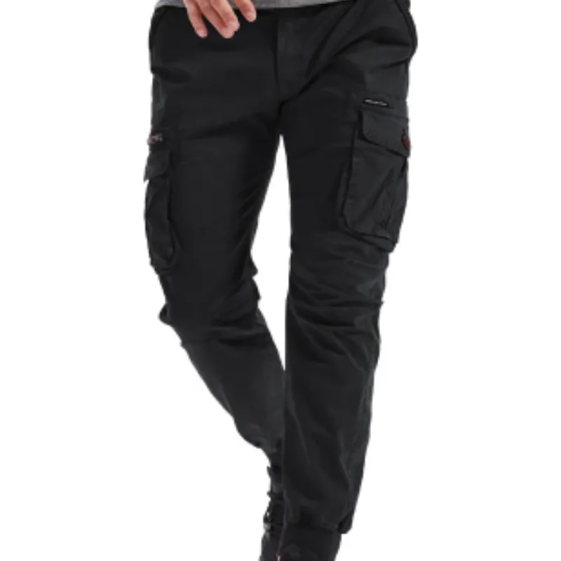 Rugzakj - Cargo Broek Heren – Comfortabele Outdoor Broek met Zakken, Elastische Taille