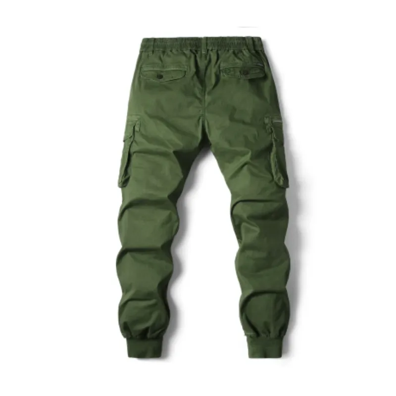 Rugzakj - Cargo Broek Heren – Comfortabele Outdoor Broek met Zakken, Elastische Taille