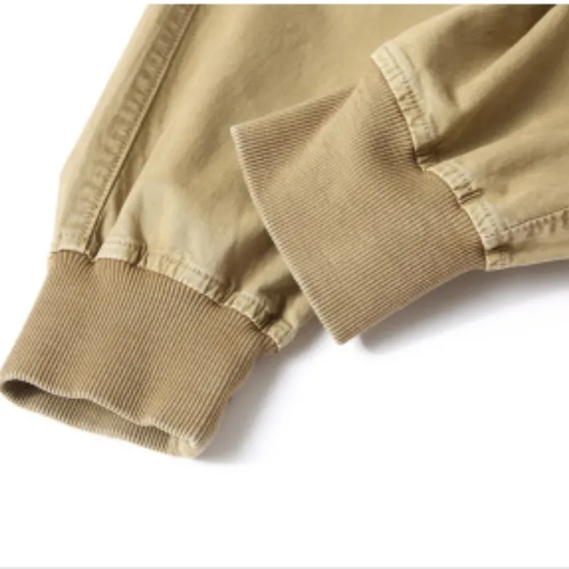 Rugzakj - Cargo Broek Heren – Comfortabele Outdoor Broek met Zakken, Elastische Taille