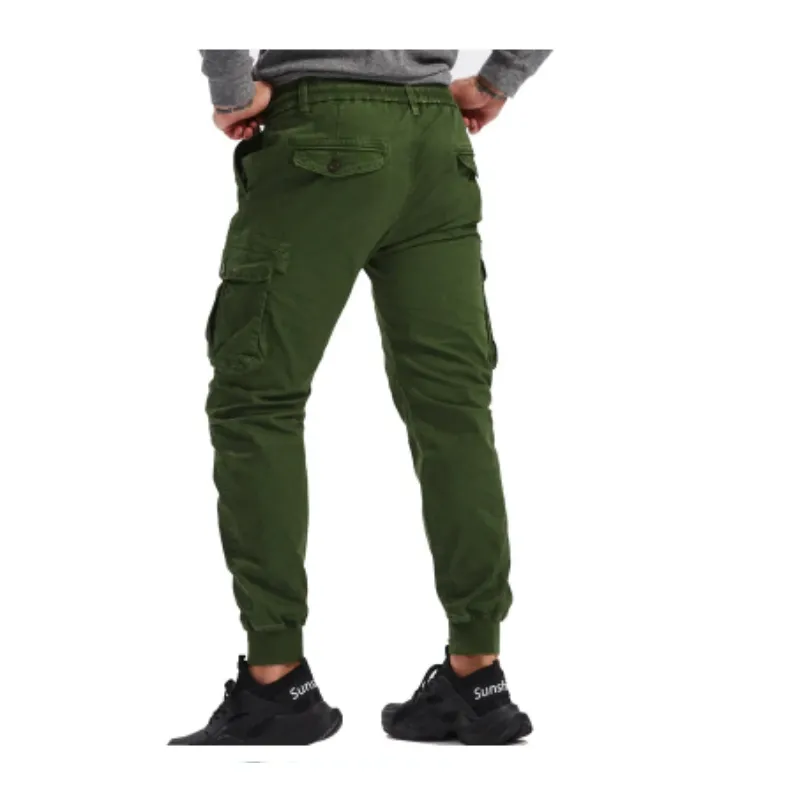 Rugzakj - Cargo Broek Heren – Comfortabele Outdoor Broek met Zakken, Elastische Taille