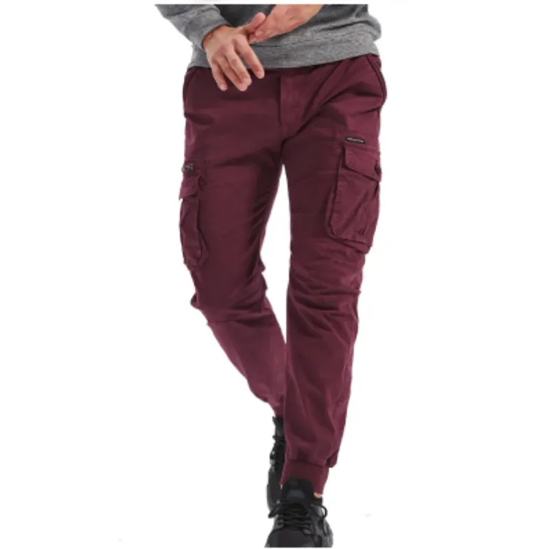 Rugzakj - Cargo Broek Heren – Comfortabele Outdoor Broek met Zakken, Elastische Taille