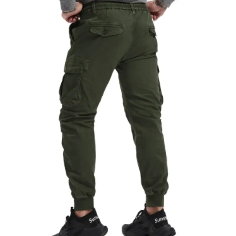 Rugzakj - Cargo Broek Heren – Comfortabele Outdoor Broek met Zakken, Elastische Taille