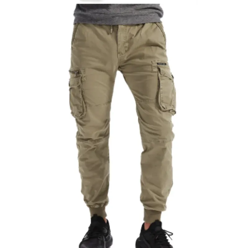 Rugzakj - Cargo Broek Heren – Comfortabele Outdoor Broek met Zakken, Elastische Taille