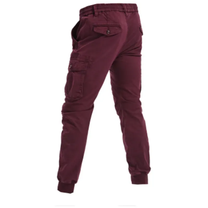Rugzakj - Cargo Broek Heren – Comfortabele Outdoor Broek met Zakken, Elastische Taille