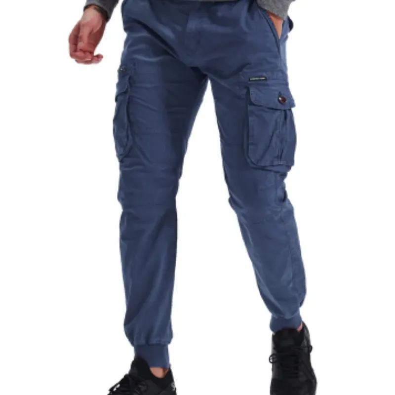 Rugzakj - Cargo Broek Heren – Comfortabele Outdoor Broek met Zakken, Elastische Taille
