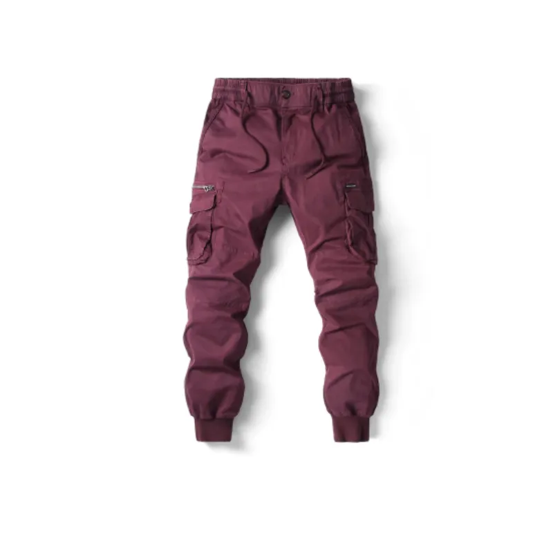 Rugzakj - Cargo Broek Heren – Comfortabele Outdoor Broek met Zakken, Elastische Taille