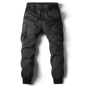 Rugzakj - Cargo Broek Heren – Comfortabele Outdoor Broek met Zakken, Elastische Taille