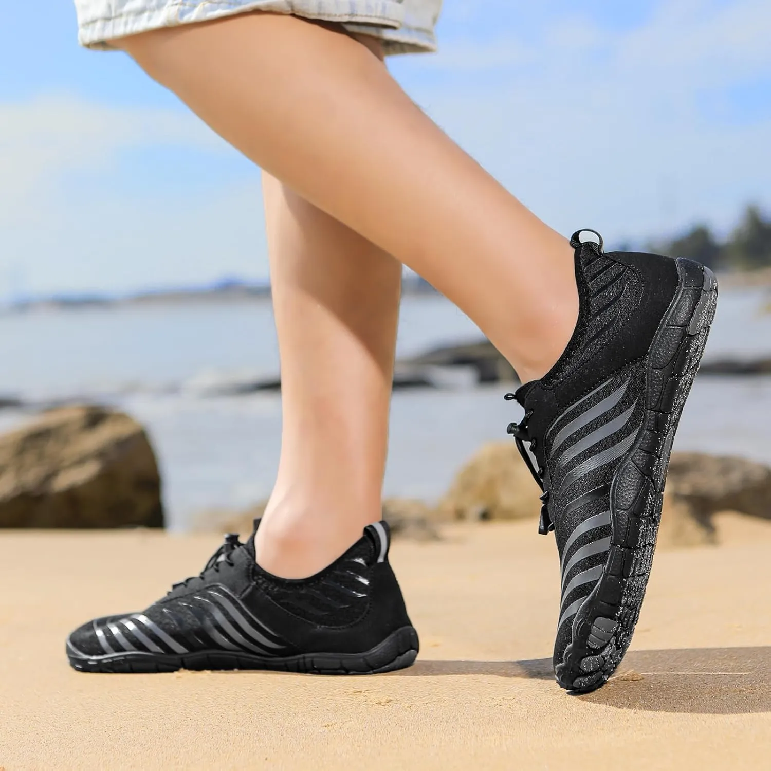 Ruiatoo Athletic Hiking Water Shoes for Women Quick-Dry Barefoot Aqua Shoes for Beach, Pool, Surf, Hiking & Outdoor Adventuress