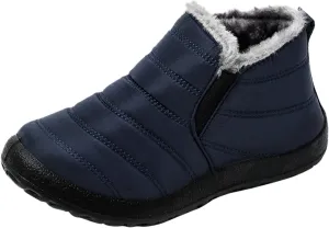 SBGMoSJ Black Winter Boots for Women Waterproof Waterproof Womens Winter Boots Size 12 Woman Winter Boots with Fur Warm Winter Boots for Women Waterproof Botas De Invierno Para Mujer Negras Largas