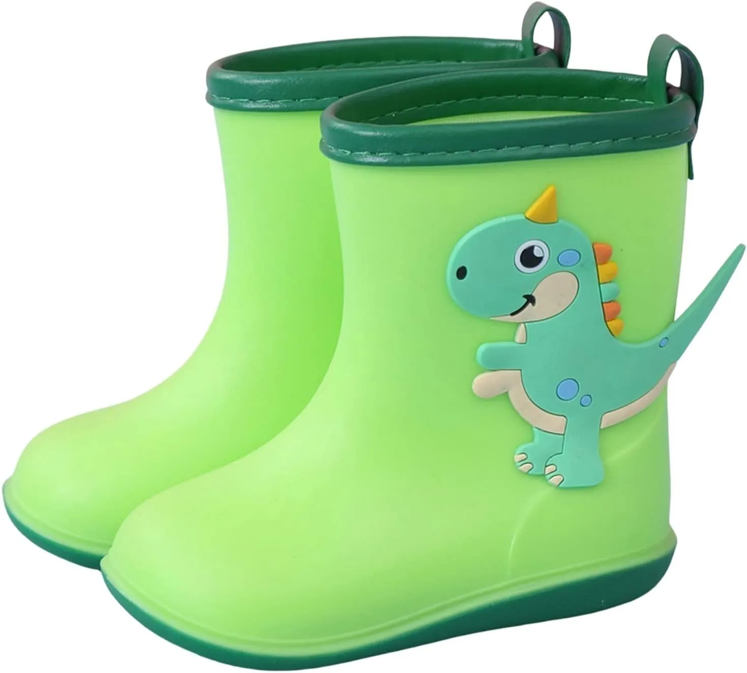 sfdgfhyf Toddler Rain Boots aterproof, Baby Kids Short Rubber Rain Shoes Lightweight for Boys Girls Small Children Baby