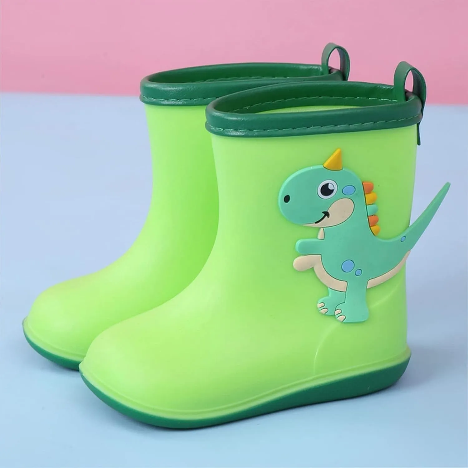 sfdgfhyf Toddler Rain Boots aterproof, Baby Kids Short Rubber Rain Shoes Lightweight for Boys Girls Small Children Baby