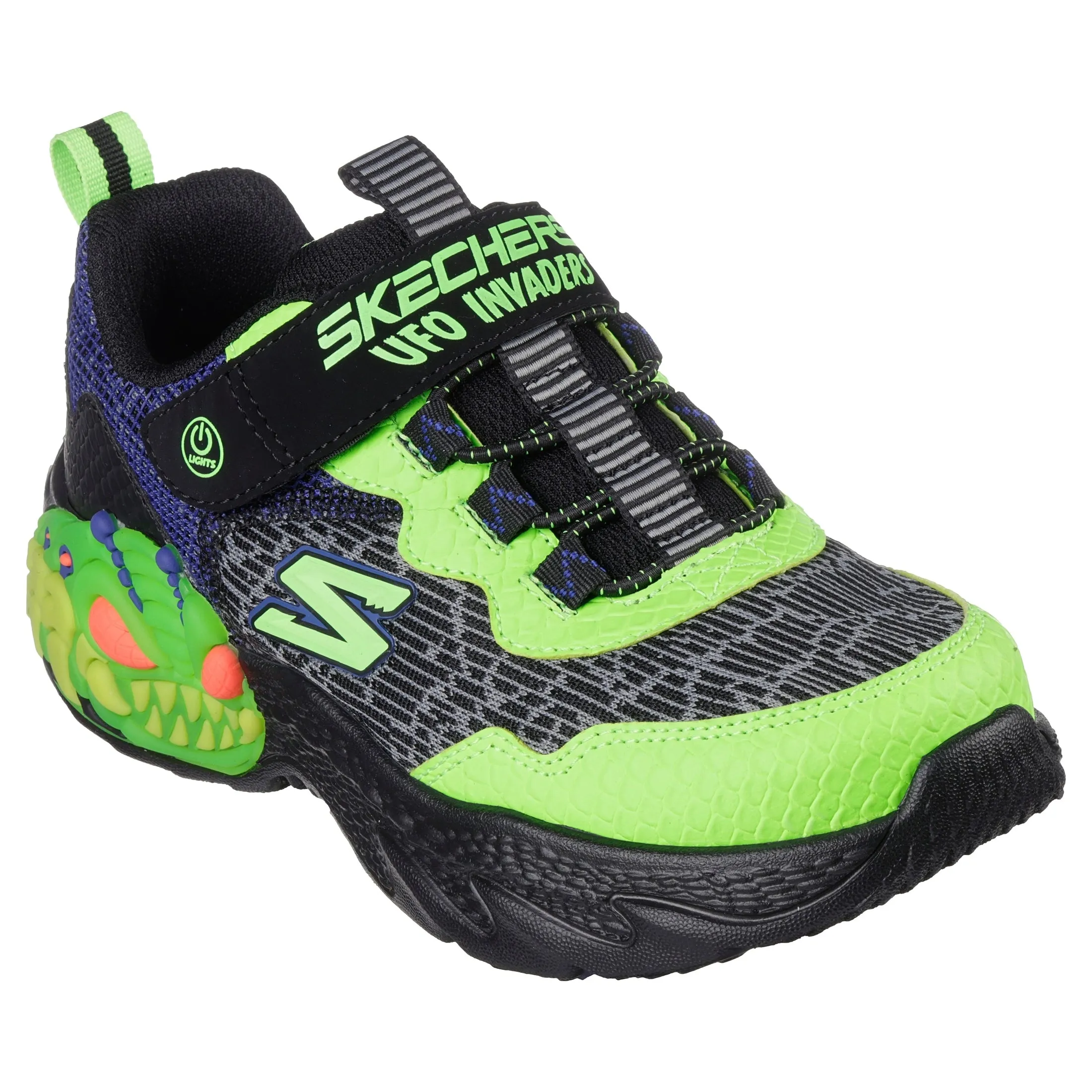 Skechers 400617L CREATURE-LIGHTS Black / Green