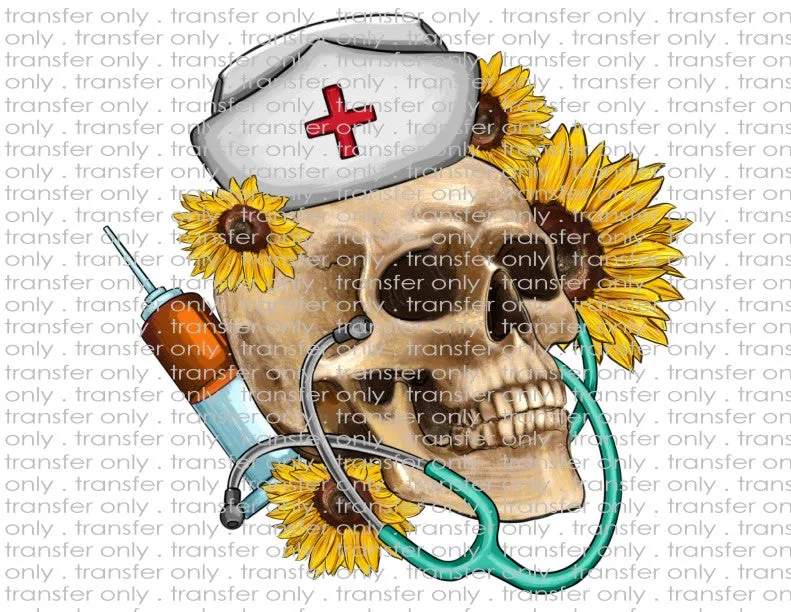 Skully Nurse - Waterslide, Sublimation Transfers