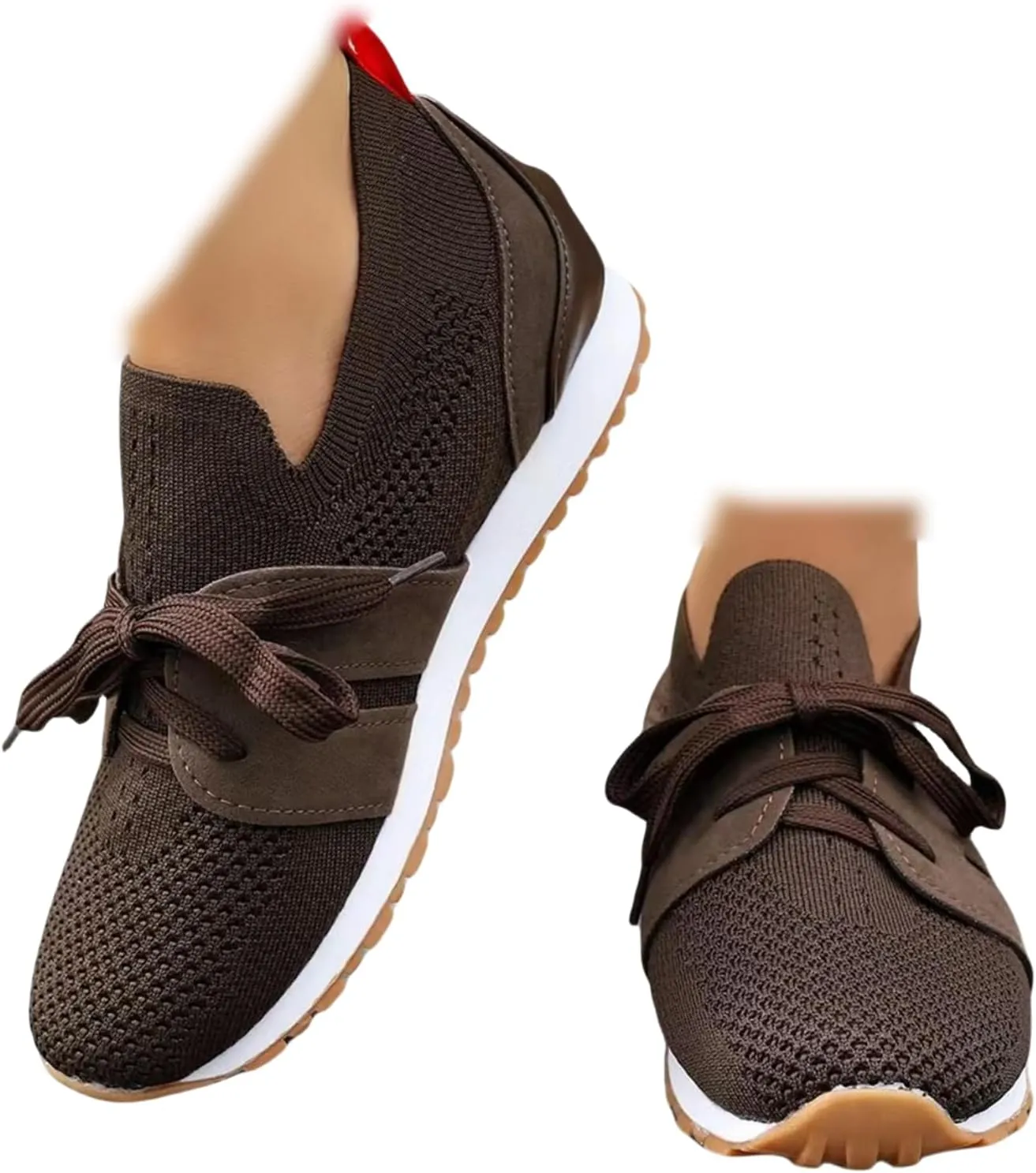 Slip On Sneakers Women Arch Support Walking Shoes Lightweight Running Jogging Classic Casual Athletic Tennis Shoes