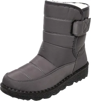 Slip on Winter Boots for Women Cute Snow Boot Women Wide Waterproof Winter Boots Slip on Womens Wide Snow Boots for Women Waterproof Botas De Invierno Contra Agua Mujer