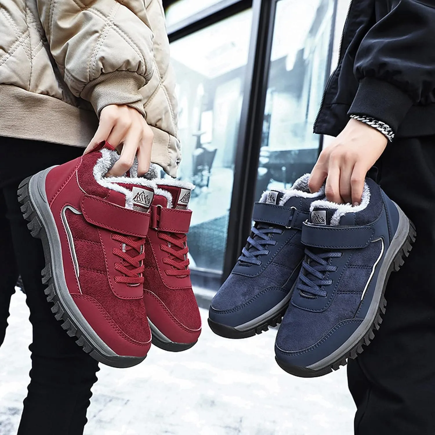 Slip on Winter Boots for Women Tall Snow Boots Women Size 9 Wide Calf Winter Booties for Women 2023 Womens Winter Fur Boots 8.5 Waterproof Womens Boots Lightweight