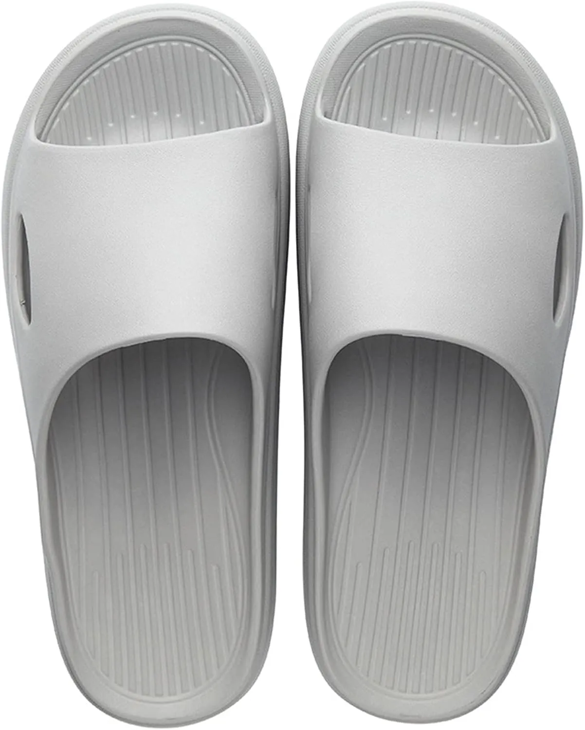 Slippers for Women and Men Non Slip Quick Drying Shower Slides Bathroom Sandals Men's Memory Foam Slippers Fleece
