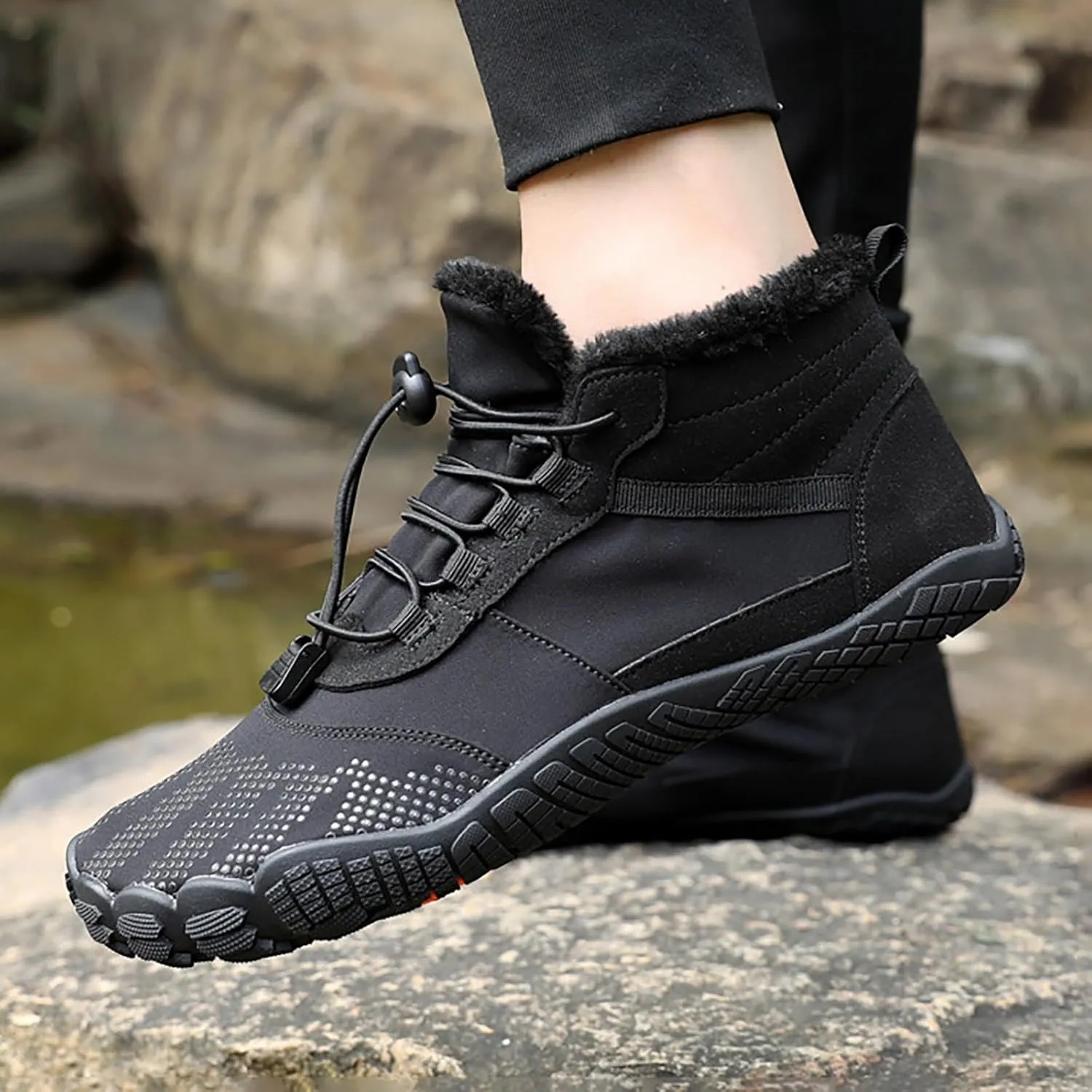 Snow Boots for Teen Girls Waterproof Fuzzy Boots Warm Sneaker Boots Comfortable Warm Outdoor Boots Teens Winter Boots