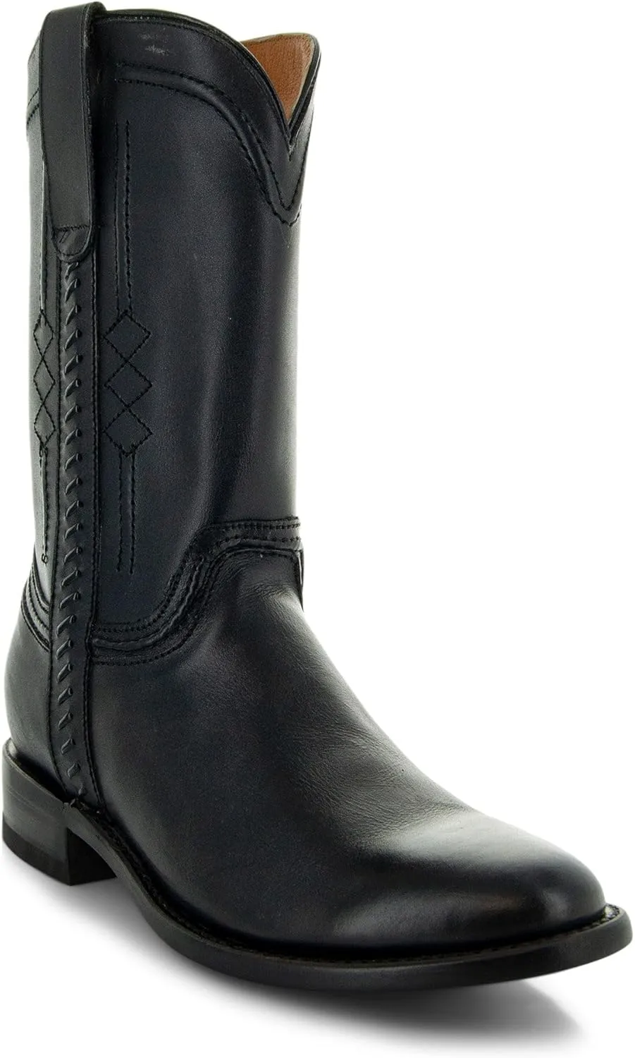 Soto Boots Men's Roper Cowboy Boots, Genuine Leather Men's Cowboy Boots, Western Boots For Men H4003