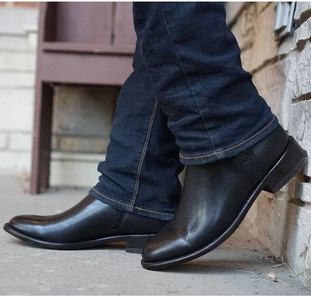 Soto Boots Men's Roper Cowboy Boots, Genuine Leather Men's Cowboy Boots, Western Boots For Men H4003