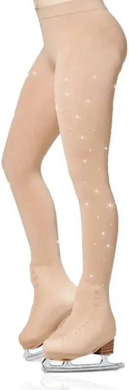 SSZYace Ice Skate Figure Skating Tights Over The Boot Crystal XS S M L