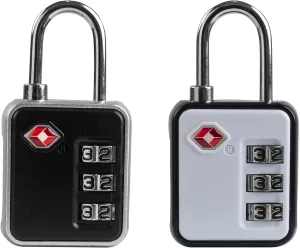 Suitcase Locks TSA Approved, Small Combination Padlock for Locker, Mini Combo Padlock, TSA Locks for Luggage, Gym Locker, Backpack Zipper, Gun Case, Ammo Can, Storage Box, Toolbox Outdoor