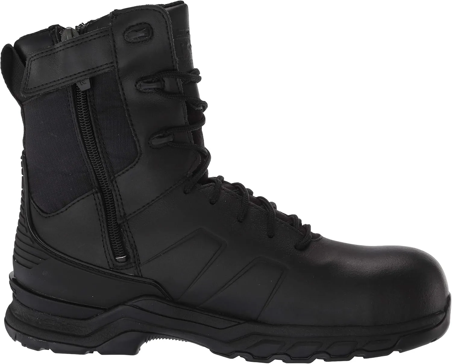 Timberland PRO Men's Hypercharge 8 Inch Composite Safety Toe Puncture Resistant Side-Zip Waterproof Tactical Duty Uniform Work