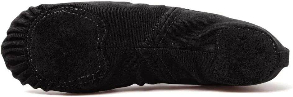 TINRYMX Ballet Shoes for Girls/Toddlers/Kids -Stretch Canvas Ballerinas Dance Yoga Flats