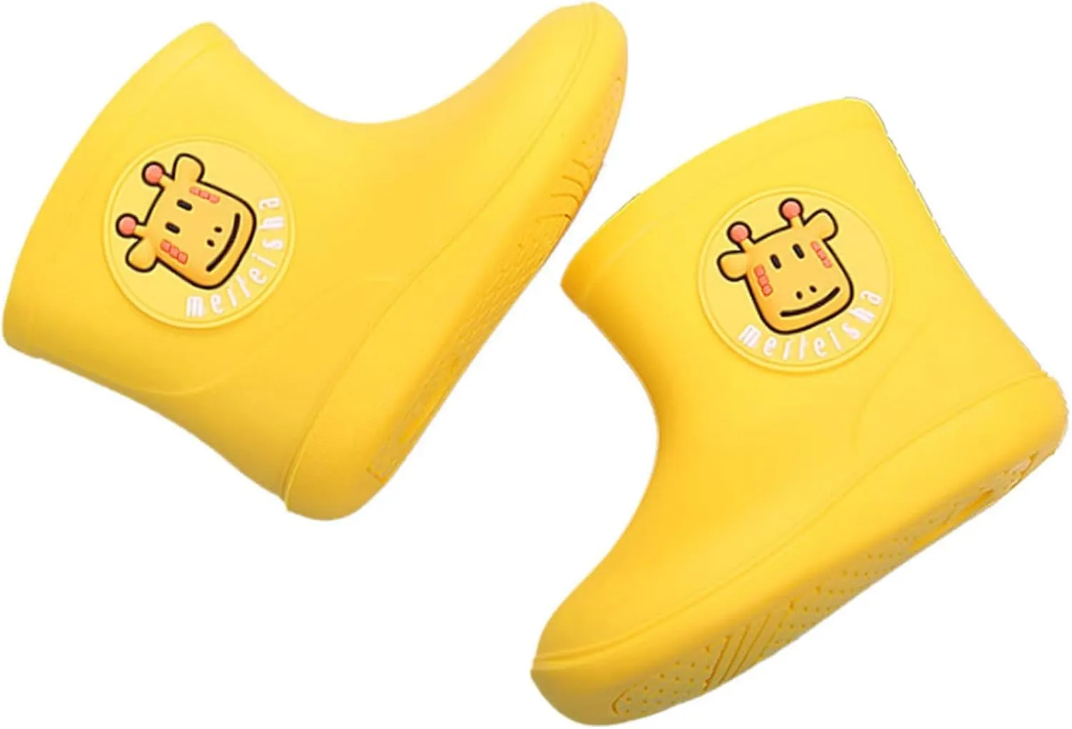 Toddler Rain Boots for Boys Girls Water-Proof Baby Kids Rain Boots with Easy-on Non Slip Lightweight Rain Boots