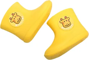 Toddler Rain Boots for Boys Girls Water-Proof Baby Kids Rain Boots with Easy-on Non Slip Lightweight Rain Boots