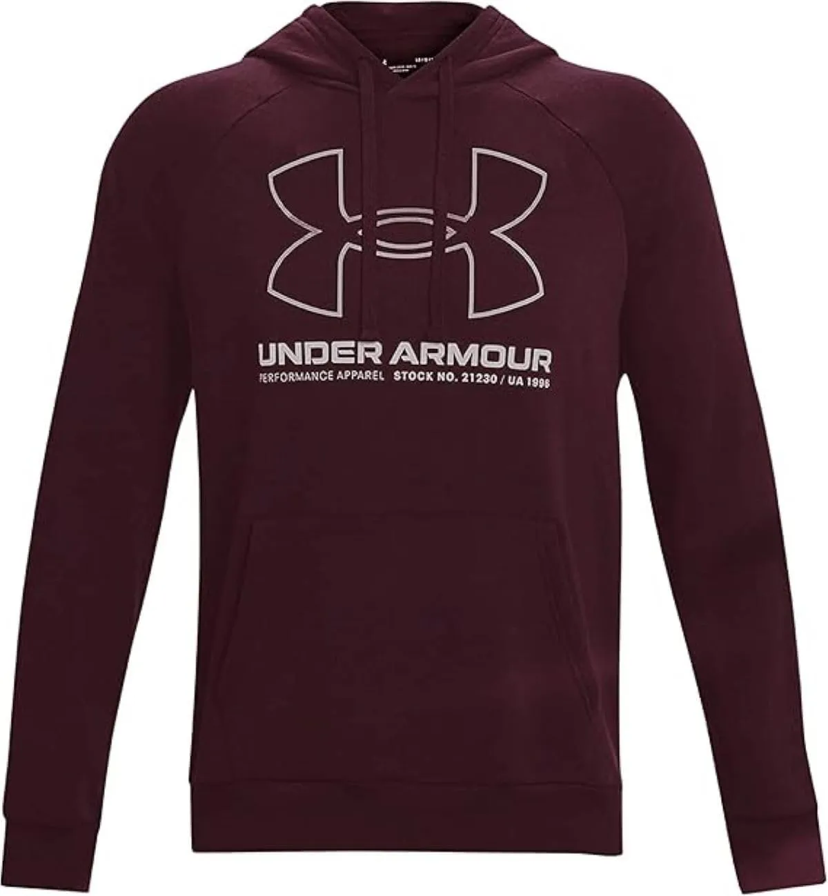 Under Armour Men's UA Rival Lock Up Hoodie Fleece Pullover 1366724 (Maroon, Medium)