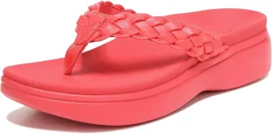 Vionic Kenji Women's Toe-Post Platform Wedge Sandal - Medium