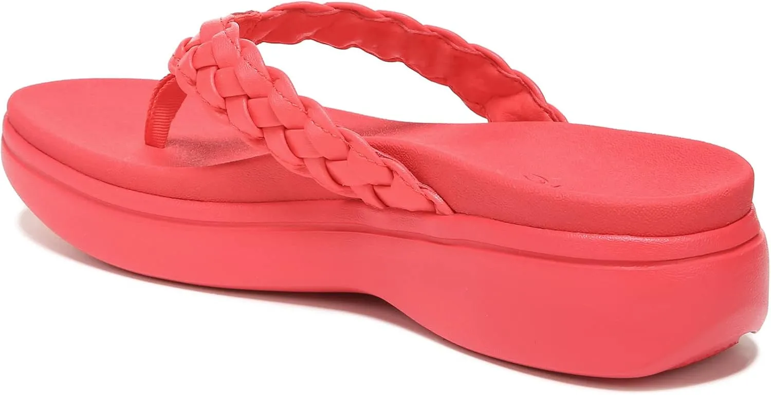 Vionic Kenji Women's Toe-Post Platform Wedge Sandal - Medium