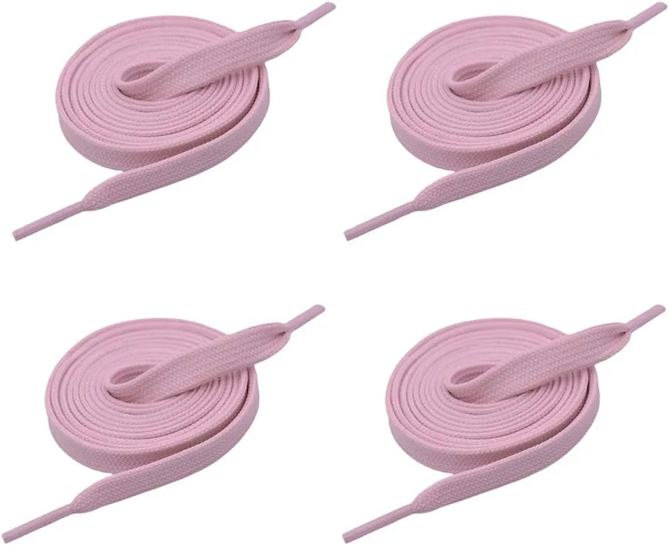 VSUDO 2 Pairs 5/16" Fine Weave Flat Shoe Lace Shoestring for Running Athletic Sneaker