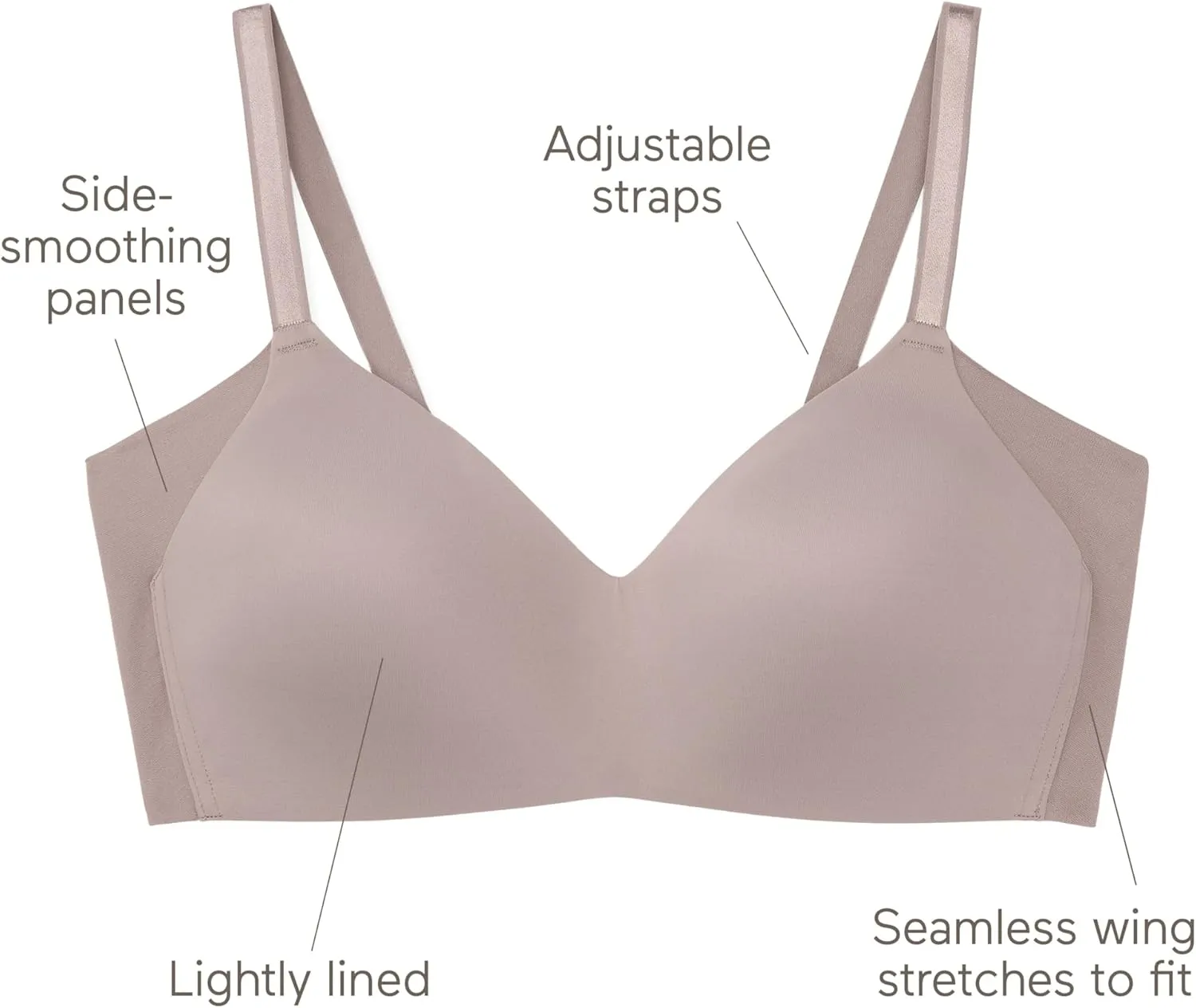 Warner's Women's No Side Effects Underarm-Smoothing Wireless Bra Rm3061a